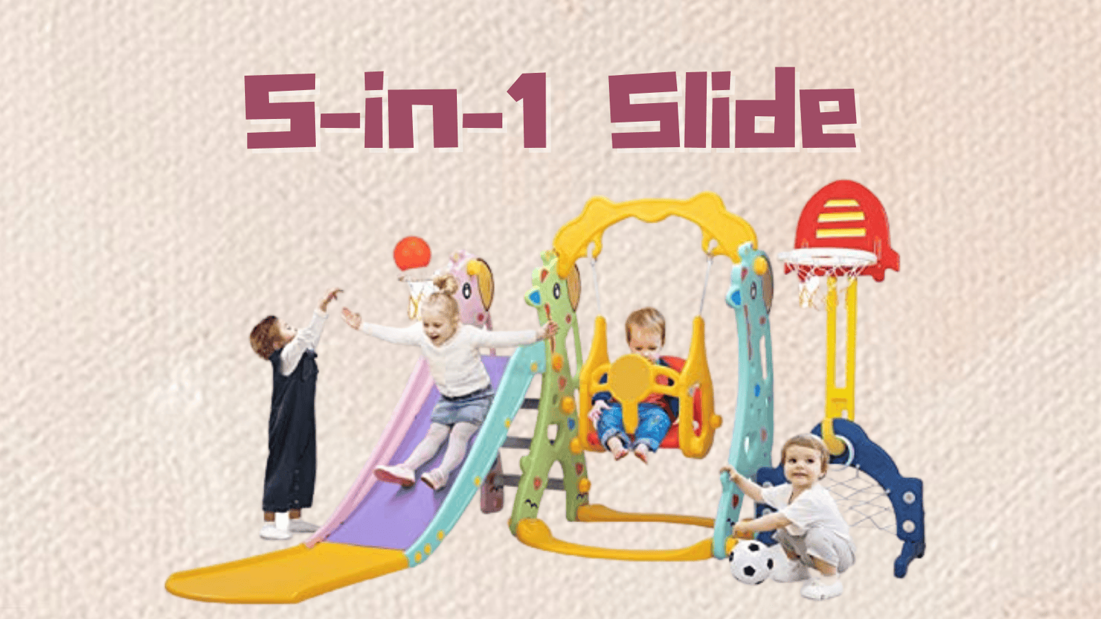 5 in 1 toddler slide